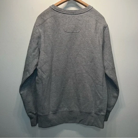 Nike NCAA Clemson Tigers Heavy Crew Neck Sweater Size Medium Grey Cotton - Picture 5 of 7